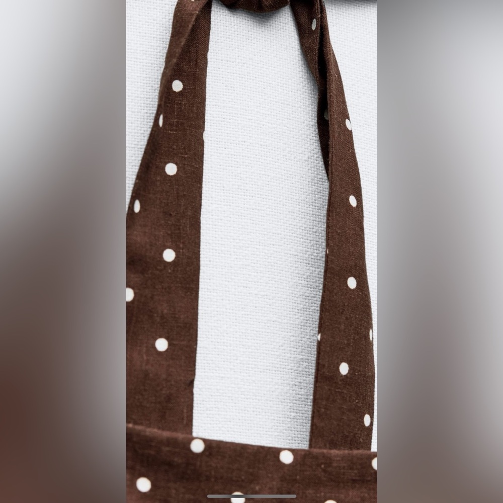 Linen Polka Dot Zara Dress - Picture 4 of 4
